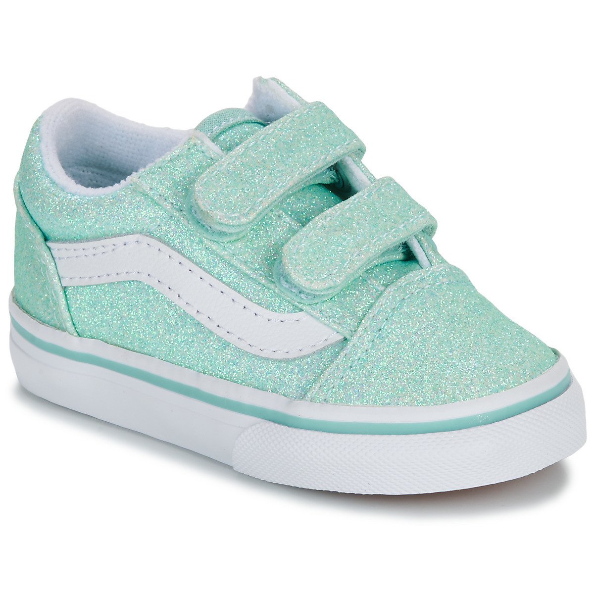 Vans  Old Skool V GLITTER PASTEL BLUE  Modrá