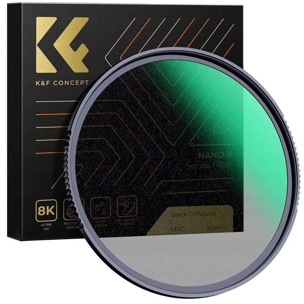 Efektový filtr K&f Concept Black Diffusion 1 Mrc Nano-x Series 77mm