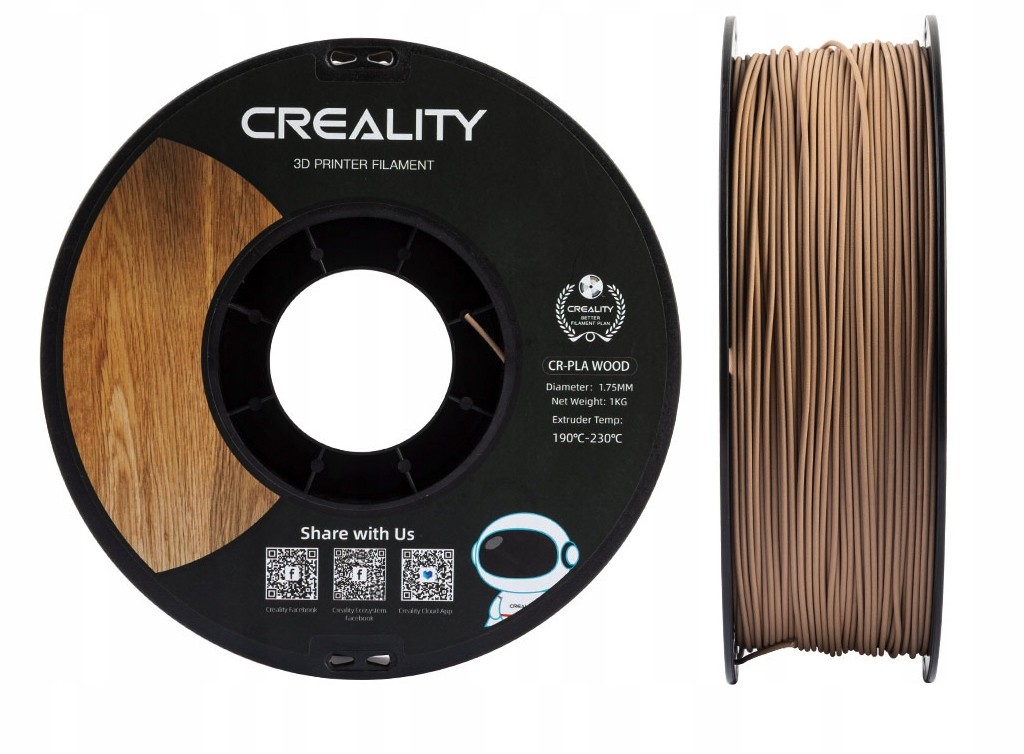 Originální Filament Creality Wood Dřevo 1KG