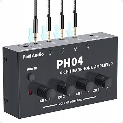 Fosi Audio PH04 4kanálový sluchátkový stereofonní zesilovač