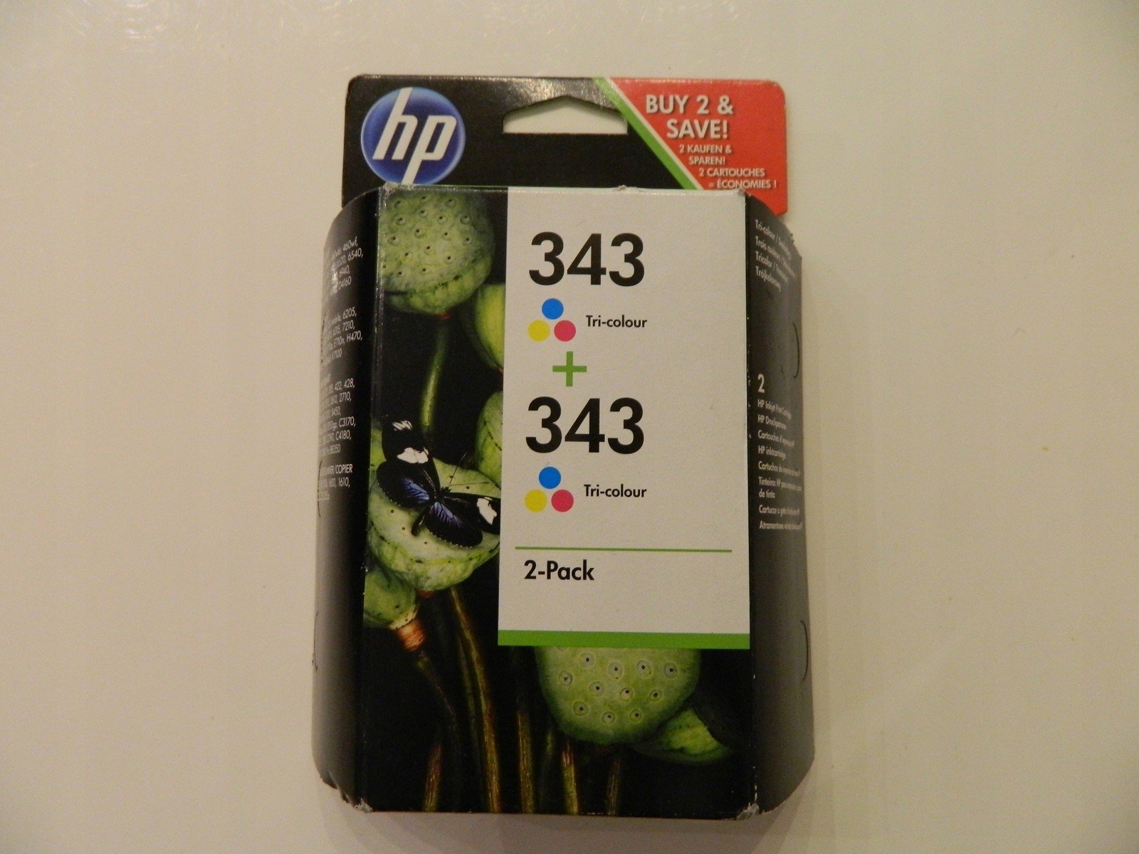 2 x Inkoust Hp 343 CB332EE tříbarevný