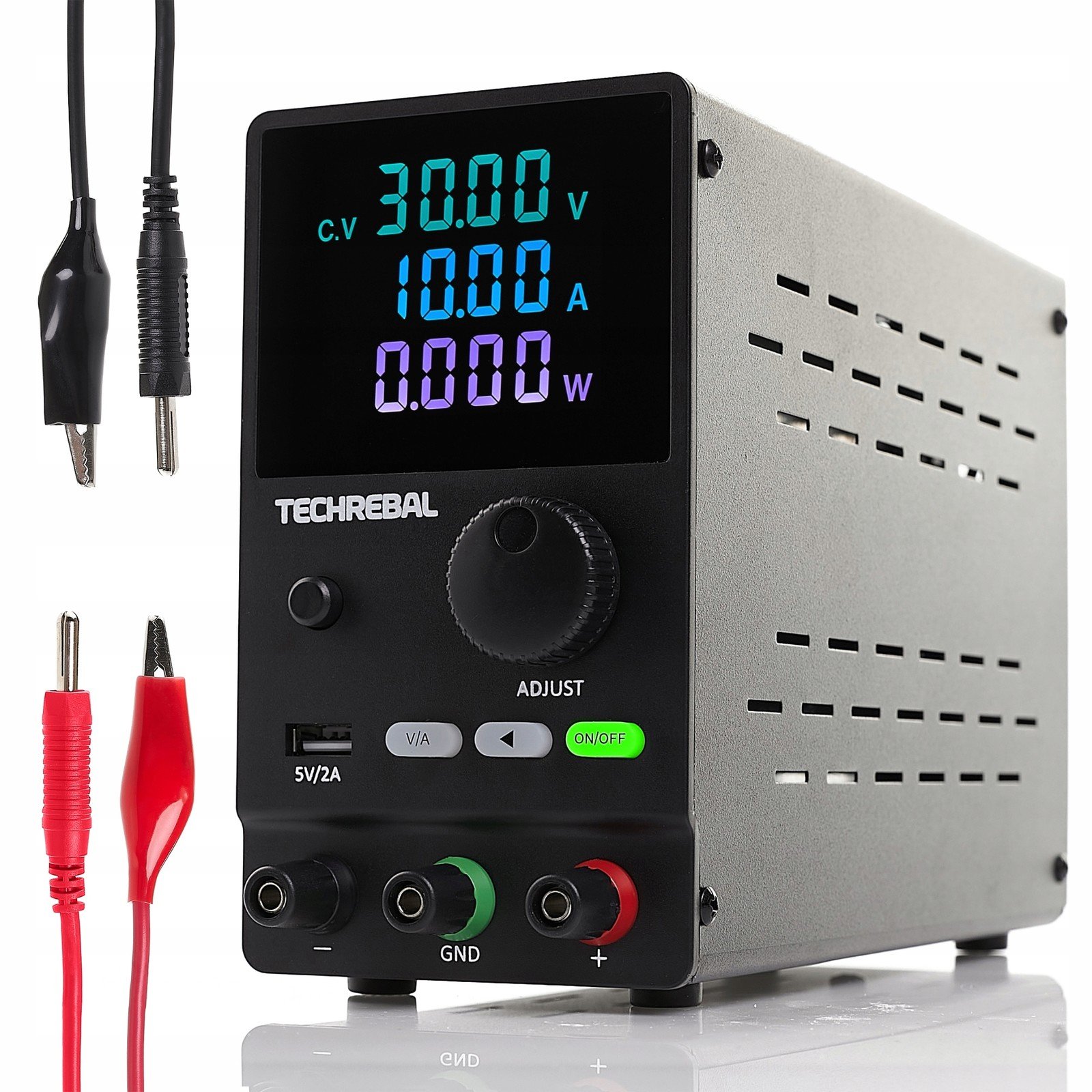 Servisní Laboratorní Napájecí Adaptér techrebal> SPPS-A3010D 30V 10A Usb 5V Kabely