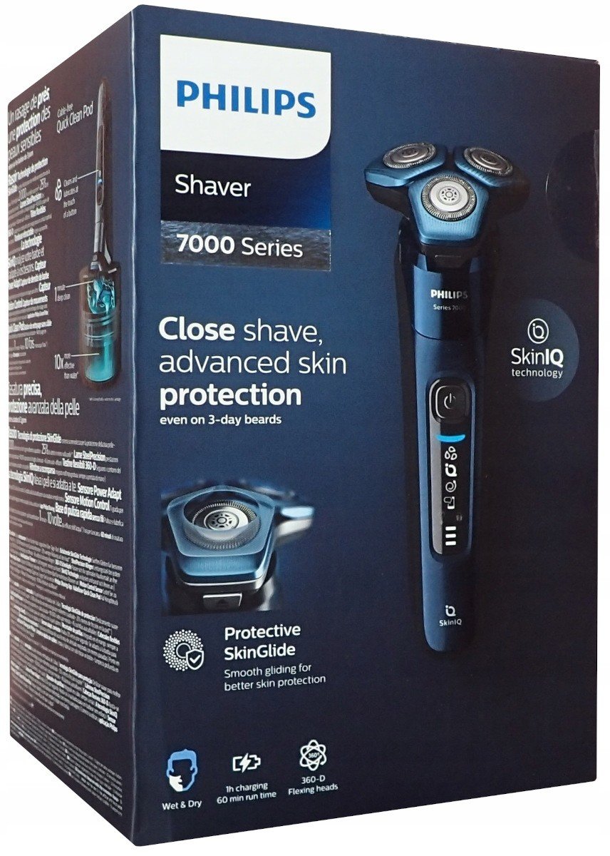 Holicí strojek Elektrický holicí strojek Philips S7782 Series 7000 Základna Zastřihovač nosu