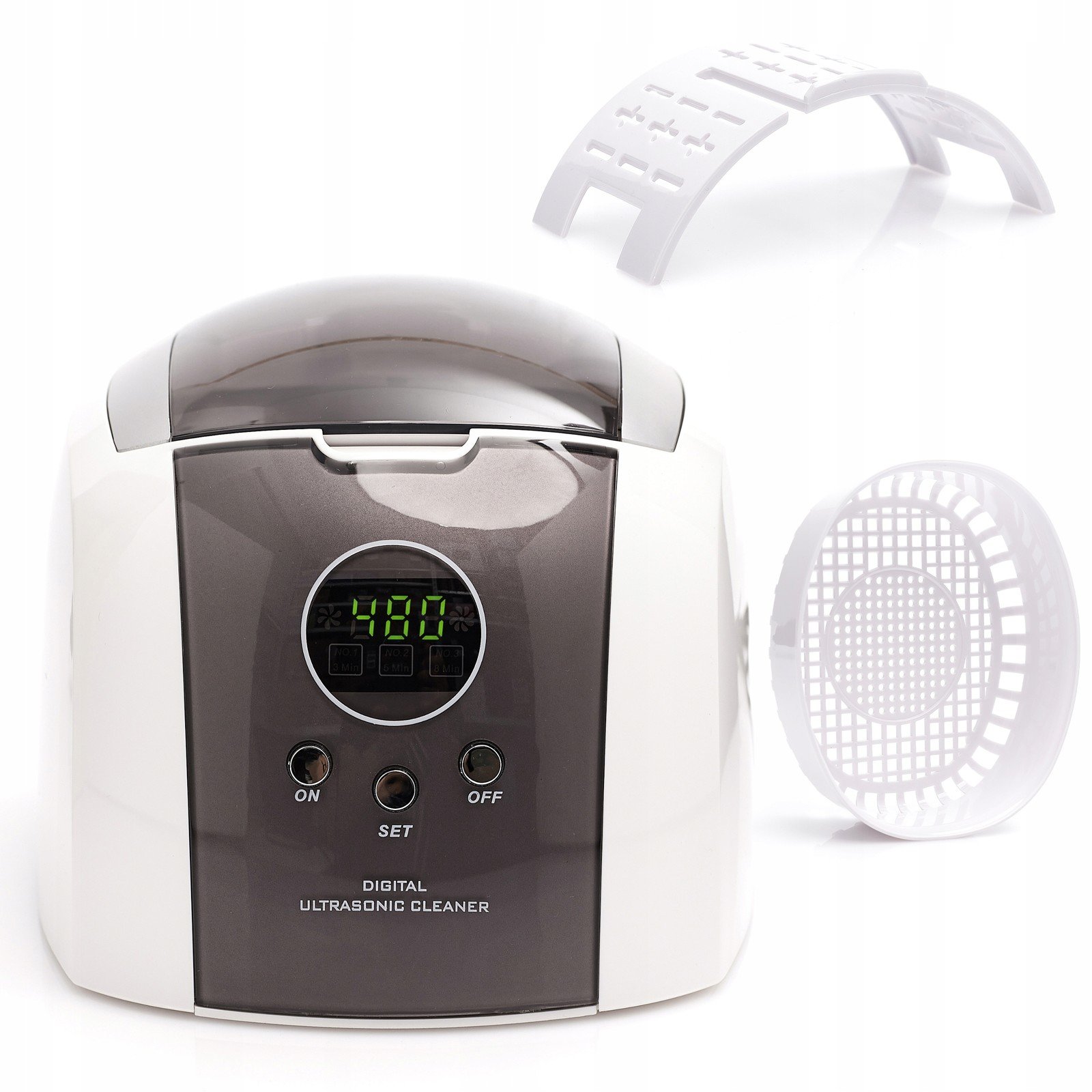 Myčka Vana Ultrazvuková 750ML CD-7910 Koš LCD Displej Pro Šperky