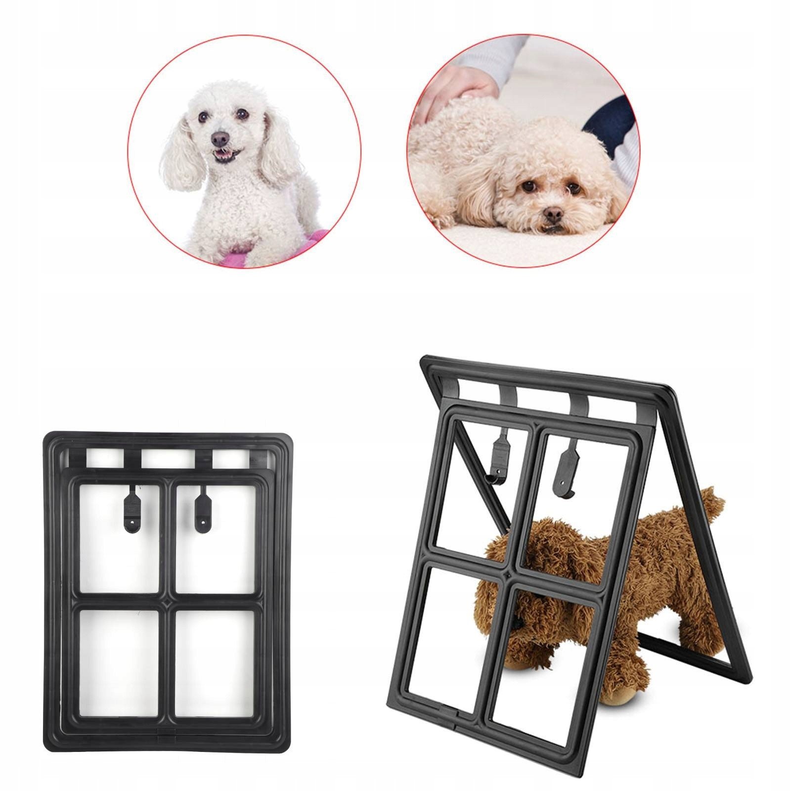 Dvířka Dveří Pro Psa/kočku Zvířátka Branka Klapka XL Bílá 45X35CM