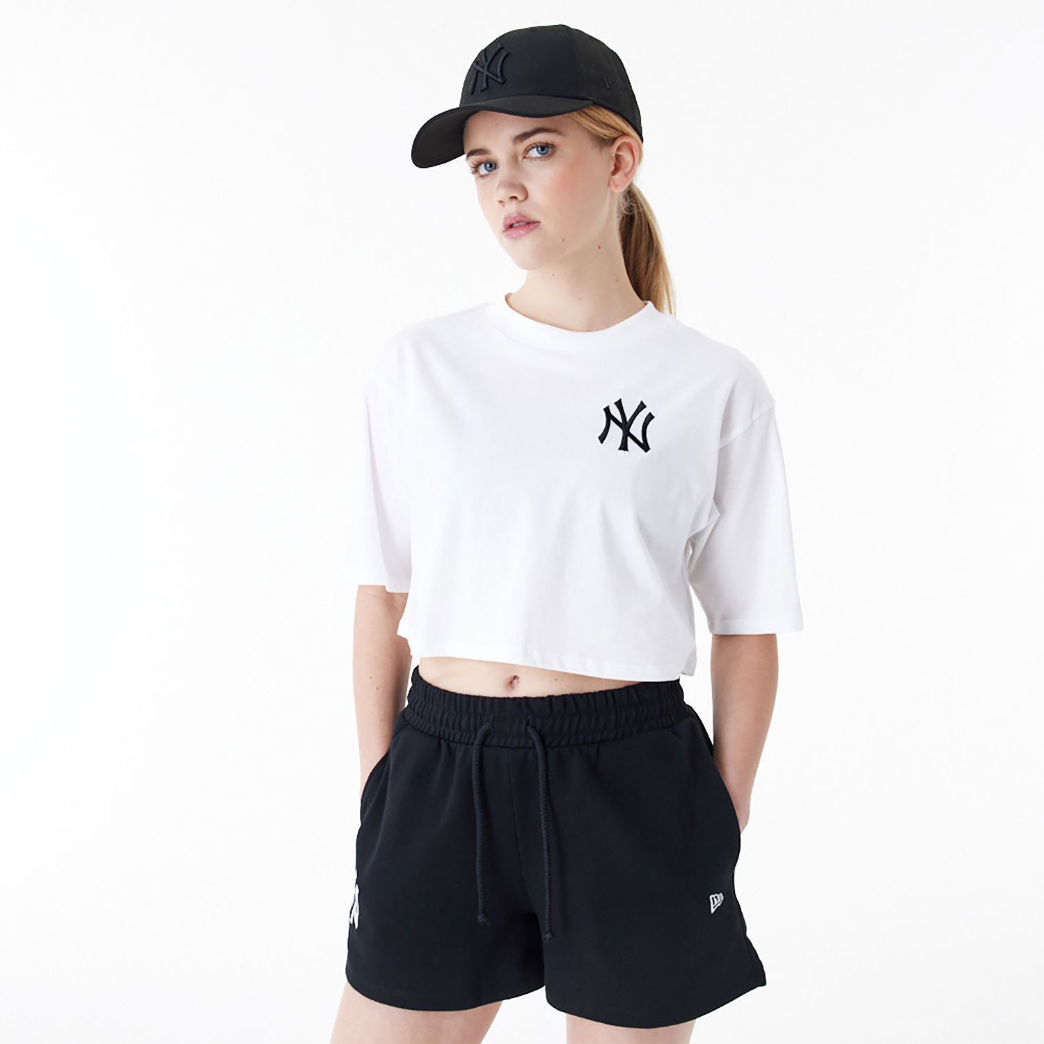 NEW ERA MLB Le crop tee NEYYAN Dámské tričko US L 60435316