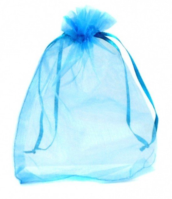 Paper Design Dárkový sáček organza - sv. modrý - 12 x 17 cm - 249638