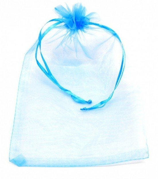 Paper Design Dárkový sáček organza - světle modrý - 15 x 23 cm 9661