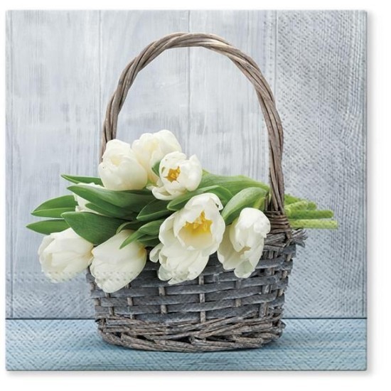 PAW Ubrousky TeTe L - Tulips in the Basket - TL700800