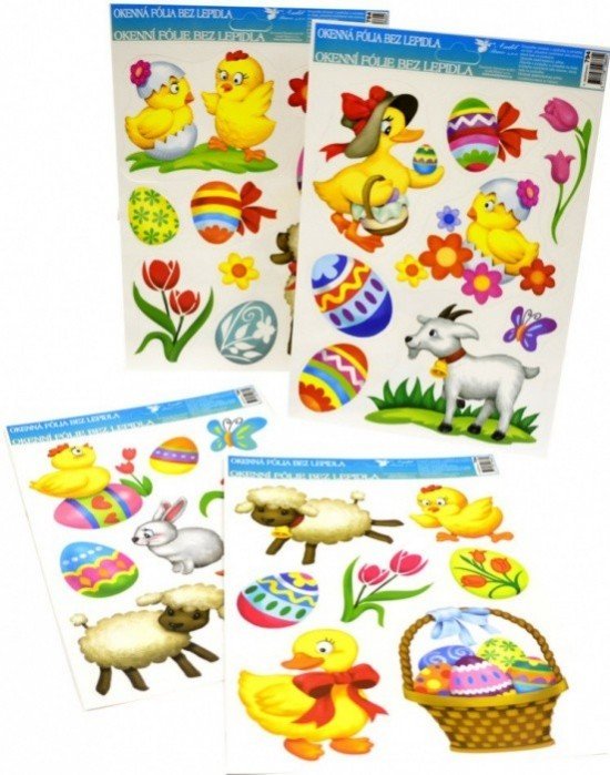 Anděl Okenní fólie  - velikonoční - 794