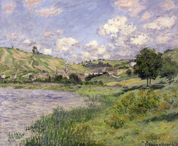Claude Monet Claude Monet - Obrazová reprodukce Landscape, Vetheuil, 1879, (40 x 35 cm)