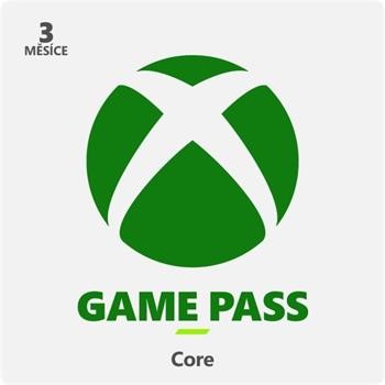 Microsoft Xbox Game Pass Core - předplatné na 3 měsíce, 3D5-00029, nová