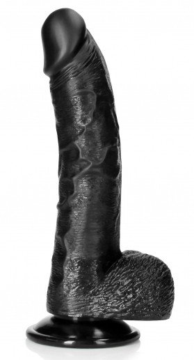 Curved Dildo RealCock 17 x 4,3 cm Black
