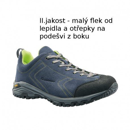 Garsport Heckla blue/lime pánské nízké prodyšné kožené boty - II. jakost - velikost 46 46 EUR