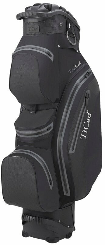 Ticad QO 14 Premium Water Resistant Black Cart Bag