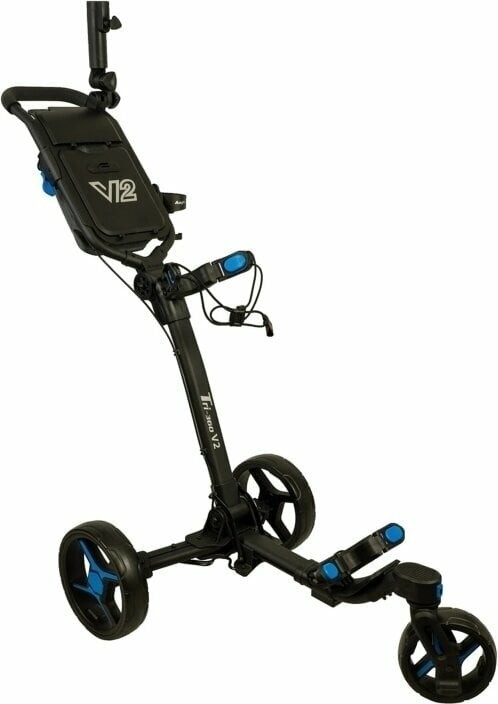 Axglo Tri-360 V2 3-Wheel SET Black/Blue Manuální golfové vozíky