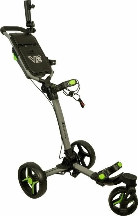 Axglo Tri-360 V2 3-Wheel SET Grey/Green Manuální golfové vozíky