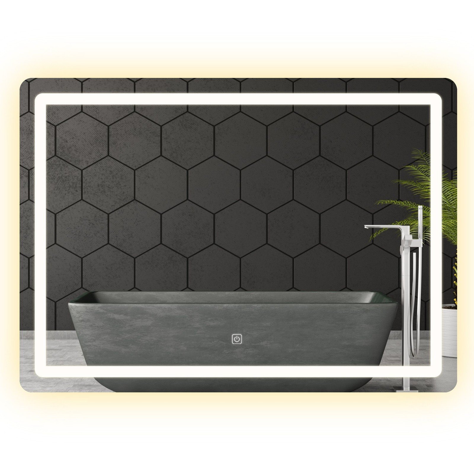 Zrcadlo LED 80x60cm P10407