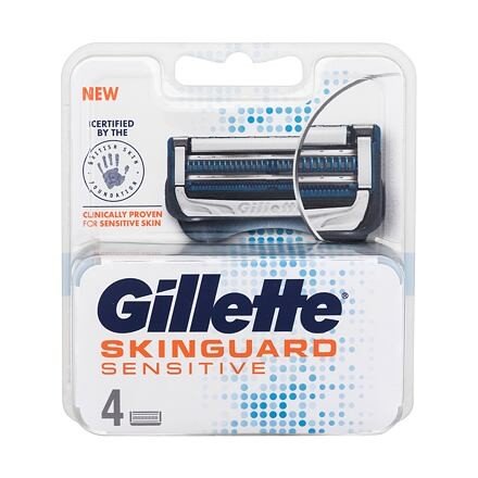 Gillette Skinguard Sensitive náhradní břity pro citlivou pokožku 4 ks pro muže