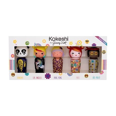 Kokeshi By Jeremy Scott The Trip Of The Mini Fashion Kokeshi dárková sada toaletní voda Bambu 5 ml + toaletní voda Cherry 5 ml + toaletní voda Lotus 5 ml + toaletní voda Litchee 5 ml + toaletní voda Tonka 5 ml pro muže