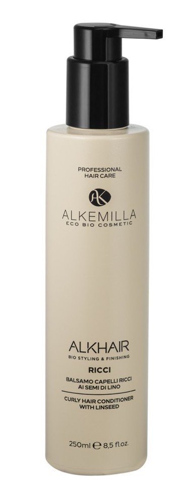 Alkemilla Eco Bio Cosmetics Alkemilla Ricci Přírodní regenerační kondicionér s extrakty lnu na suché i vlnité vlasy 200 ml