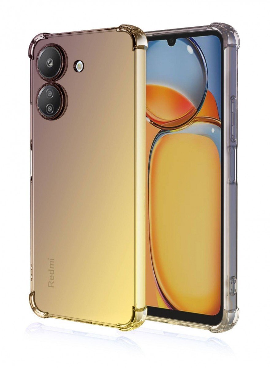 Kryt TopQ Xiaomi Redmi 13C Shock duhový purpurovo-žlutý 117571
