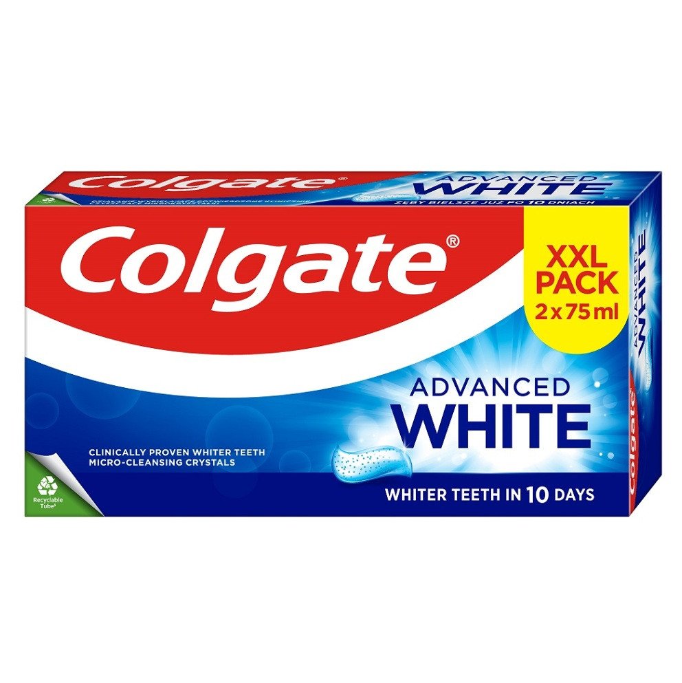 COLGATE Zubní pasta Advanced Whitening 2 x 75 ml