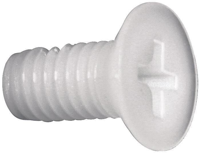 TOOLCRAFT 839976 zápustný šroub M5 30 mm křížová drážka Philips DIN 965 plast, polyamid 10 ks