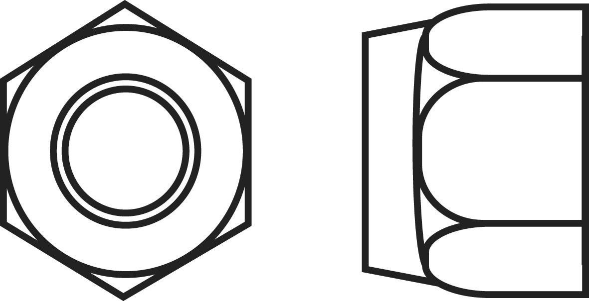 TOOLCRAFT 812822 pojistné matice M4 DIN 985 ocel pozinkované 100 ks