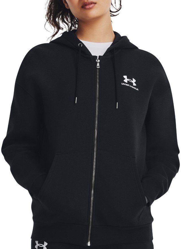 Mikina s kapucí Under Armour Essential Fleece FZ-BLK