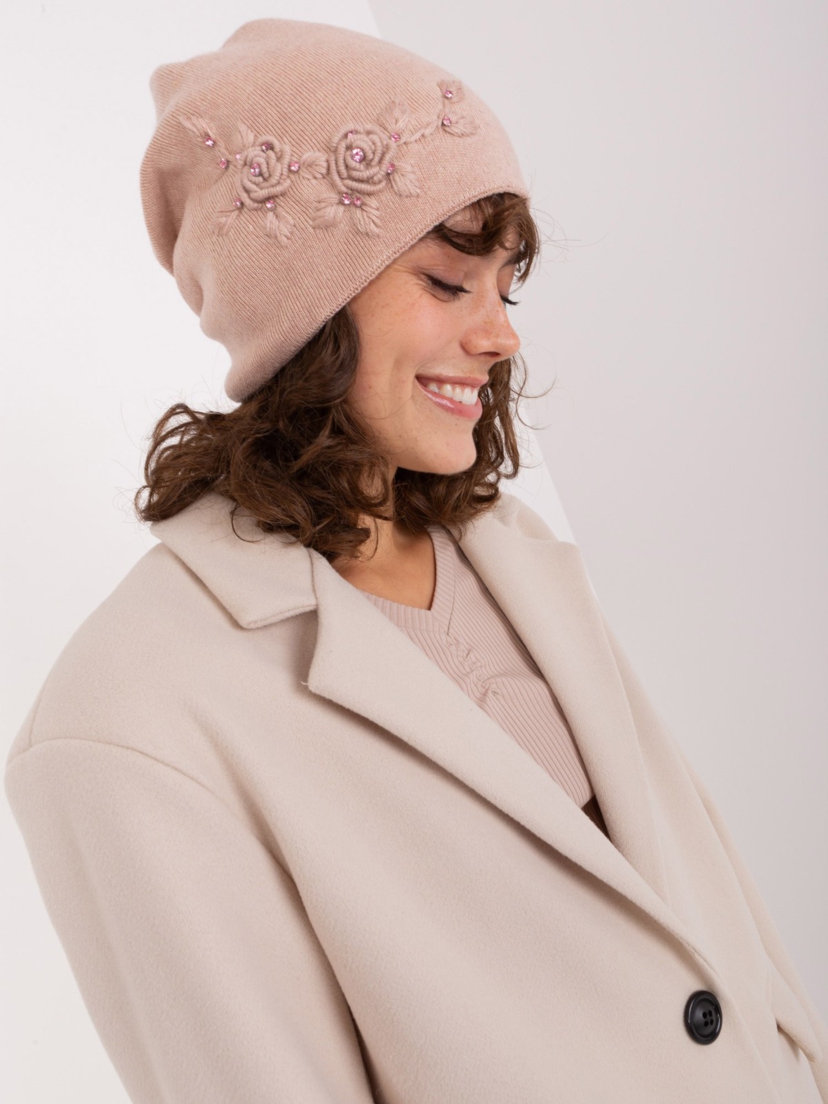 Wool Fashion Dámská čepice Grizzle tmavě růžová Univerzální