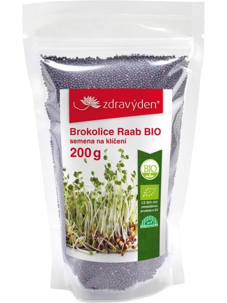 ZdravýDen Brokolice Raab Bio semena na klíčení 200 g