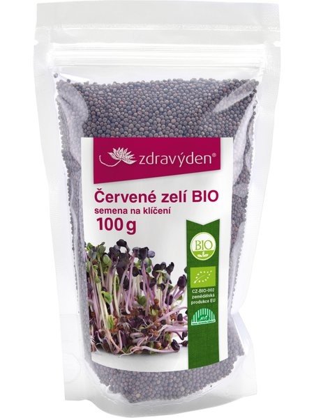 Zdravý den Červené zelí BIO semena na klíčení 100g