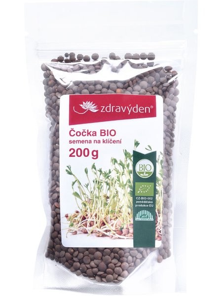 ZdravýDen Bio Čočka semena na klíčení 200 g
