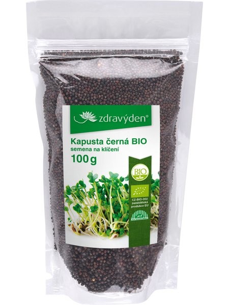 ZdravýDen BIO Kapusta černá semena na klíčení 100 g