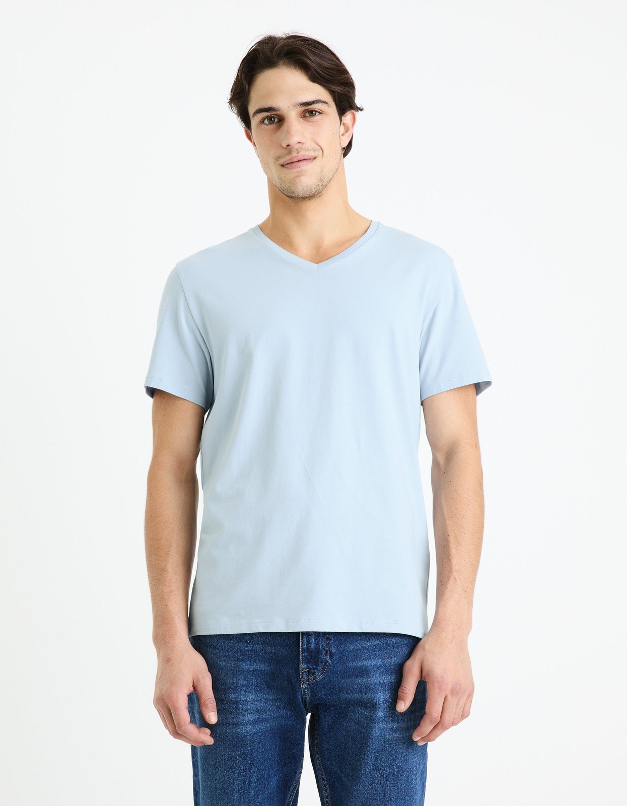 Celio Tričko Neuniv z bavlny Supima® - Pánské