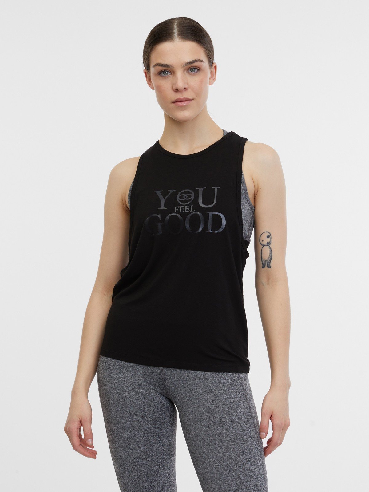 Orsay Černé dámské sportovní tílko - Dámské