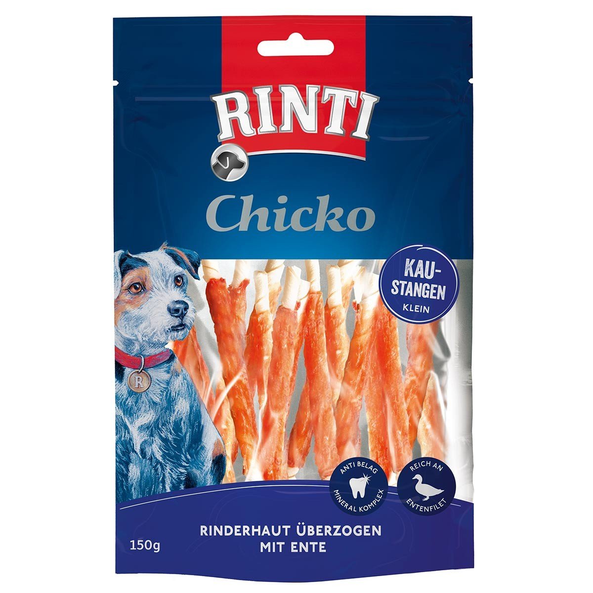 RINTI Chicko malé žvýkací tyčinky - kachna 150 g