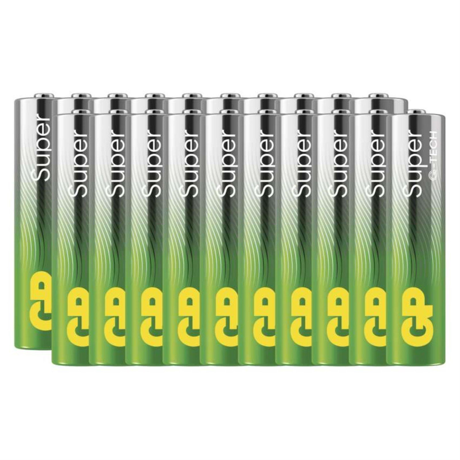 Alkalické baterie GP Super - AAA, LR03, 1,5V, 20 ks