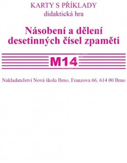 Sada kartiček M14 - Násobení a dělení desetinných čísel zpaměti - Zdena Rosecká
