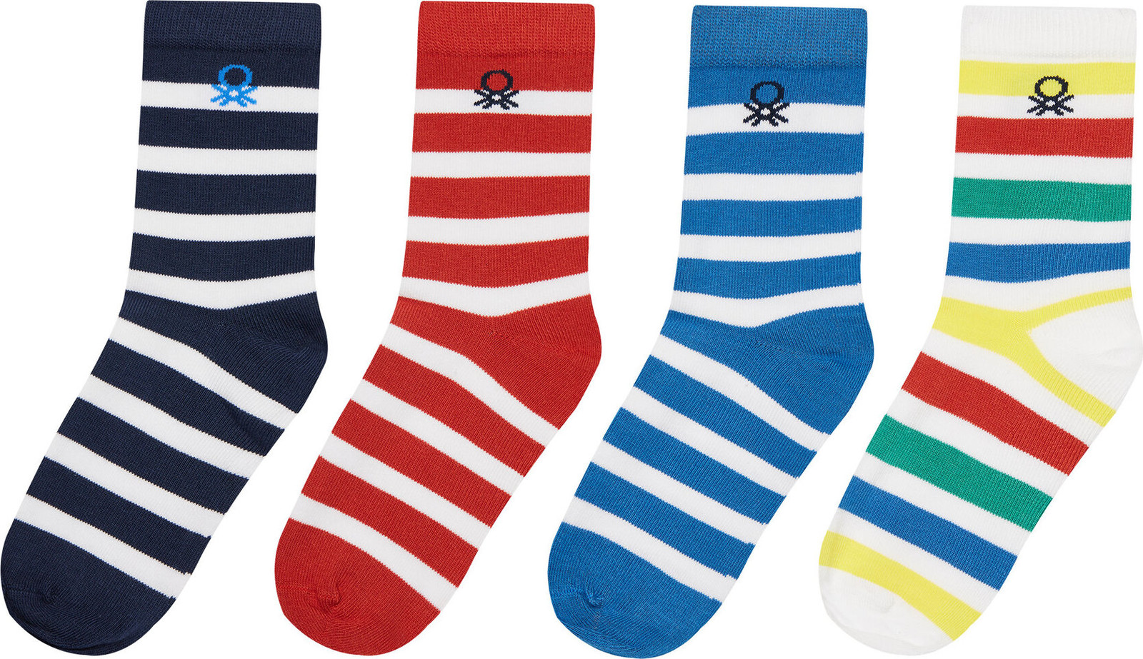 Sada 4 párů dětských vysokých ponožek United Colors Of Benetton 6AO307034 905