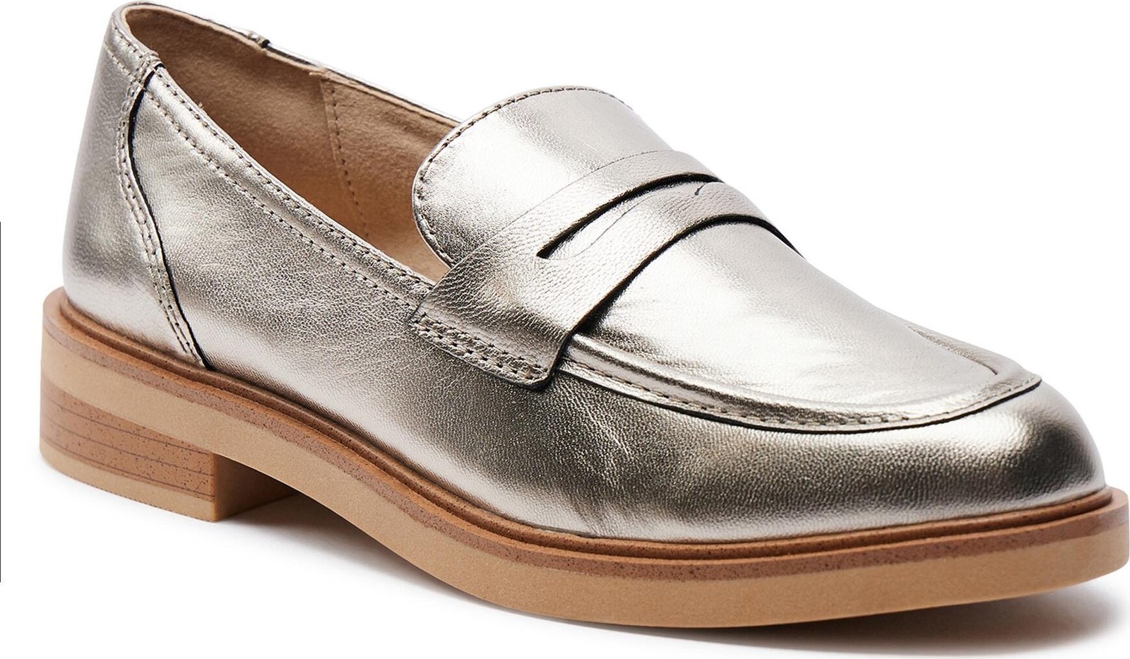 Loafersy Caprice 9-24306-42 Taupe Metallic 341