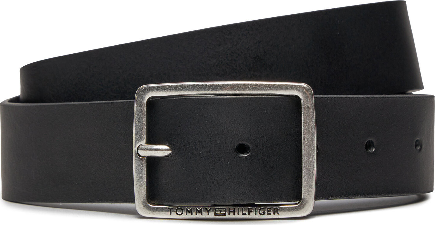 Pánský pásek Tommy Hilfiger Jeans Buckle 3.5 AM0AM12176 Black BDS
