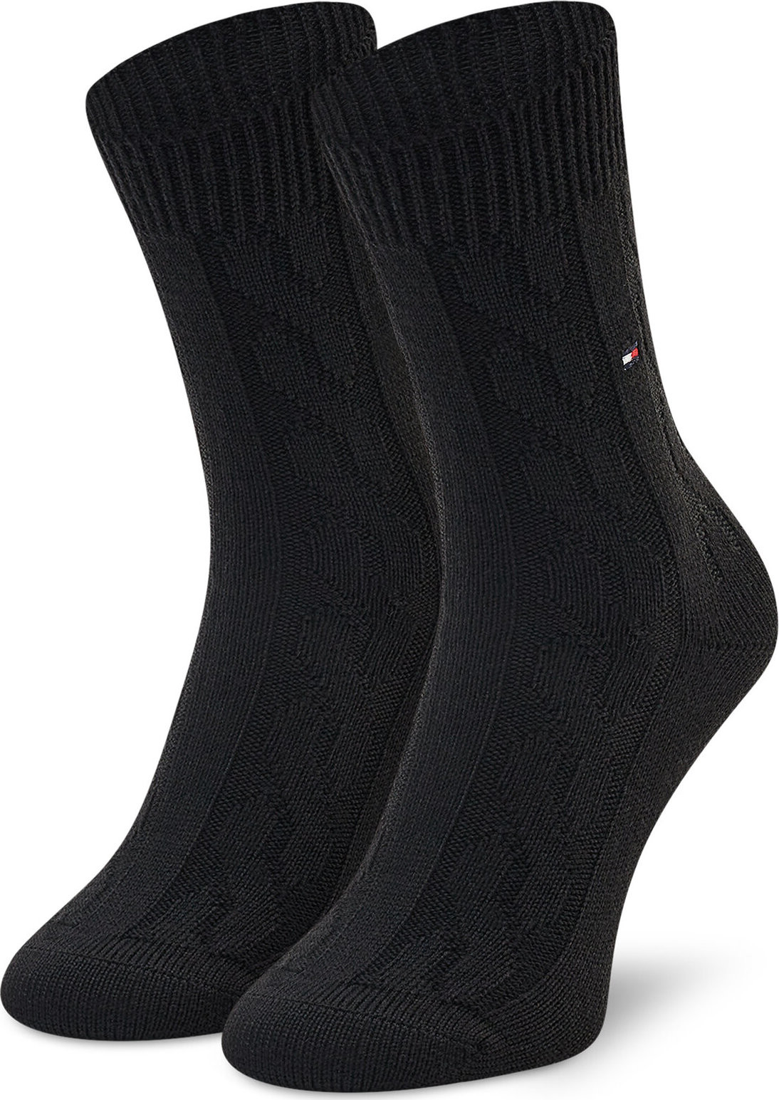 Dámské klasické ponožky Tommy Hilfiger 701220259 Black 004