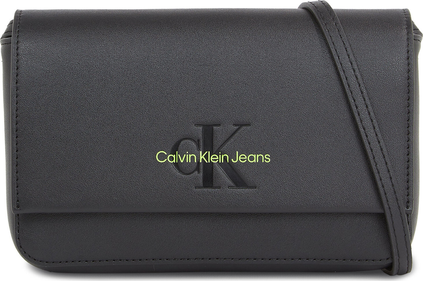 Kabelka Calvin Klein Jeans Sculpted Wallet Ph/Cb19 K60K611965 Black/Dark Juniper 0GX