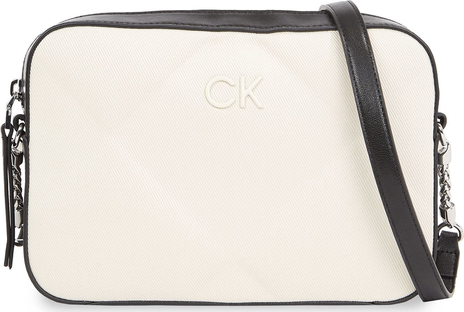 Kabelka Calvin Klein Quilt Camera Bag_Canvas K60K611892 Dk Ecru Canvas PC4