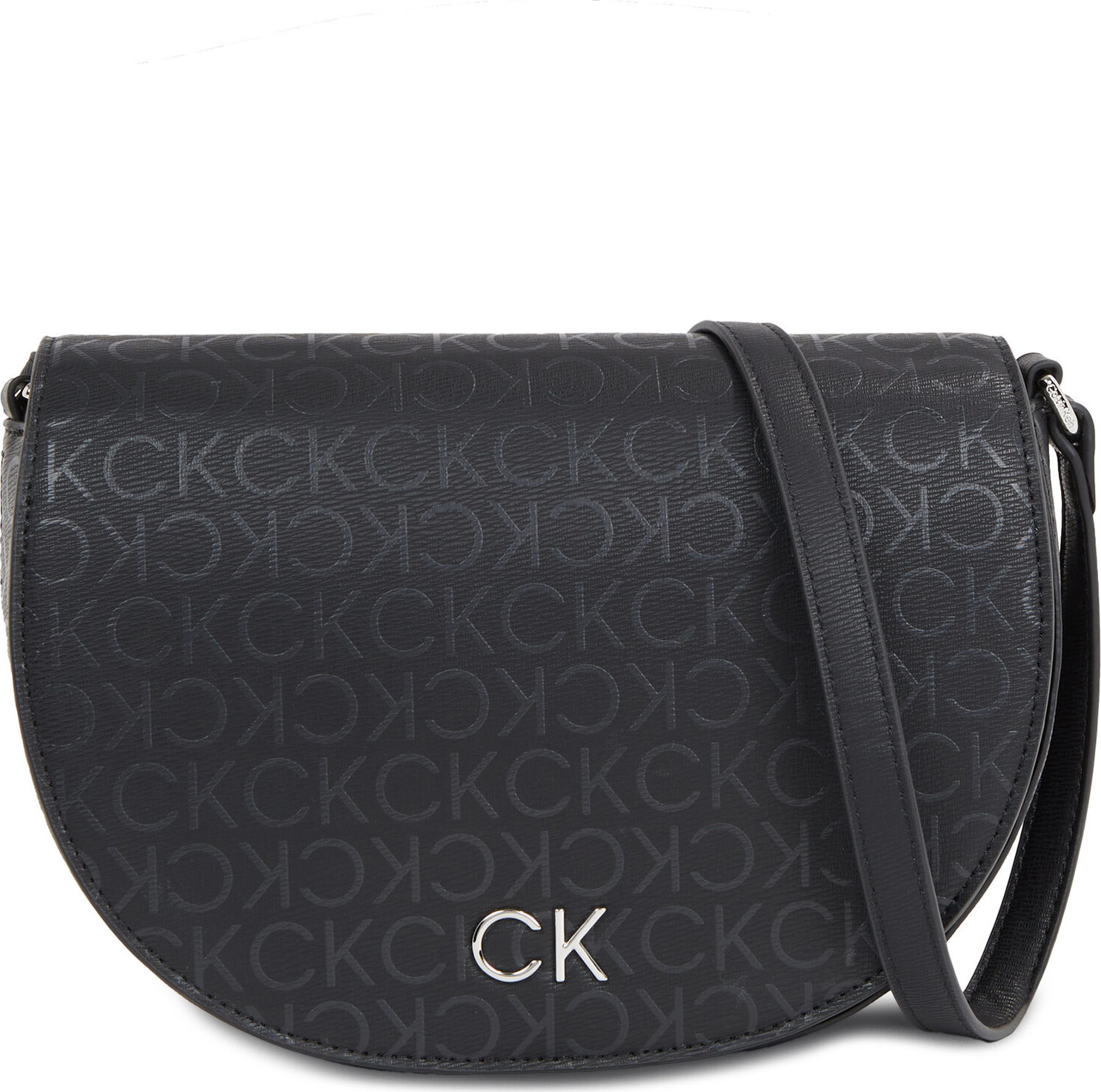 Kabelka Calvin Klein Ck Daily Saddle Bag_Epi Mono K60K611879 Black Epi Mono 0GJ