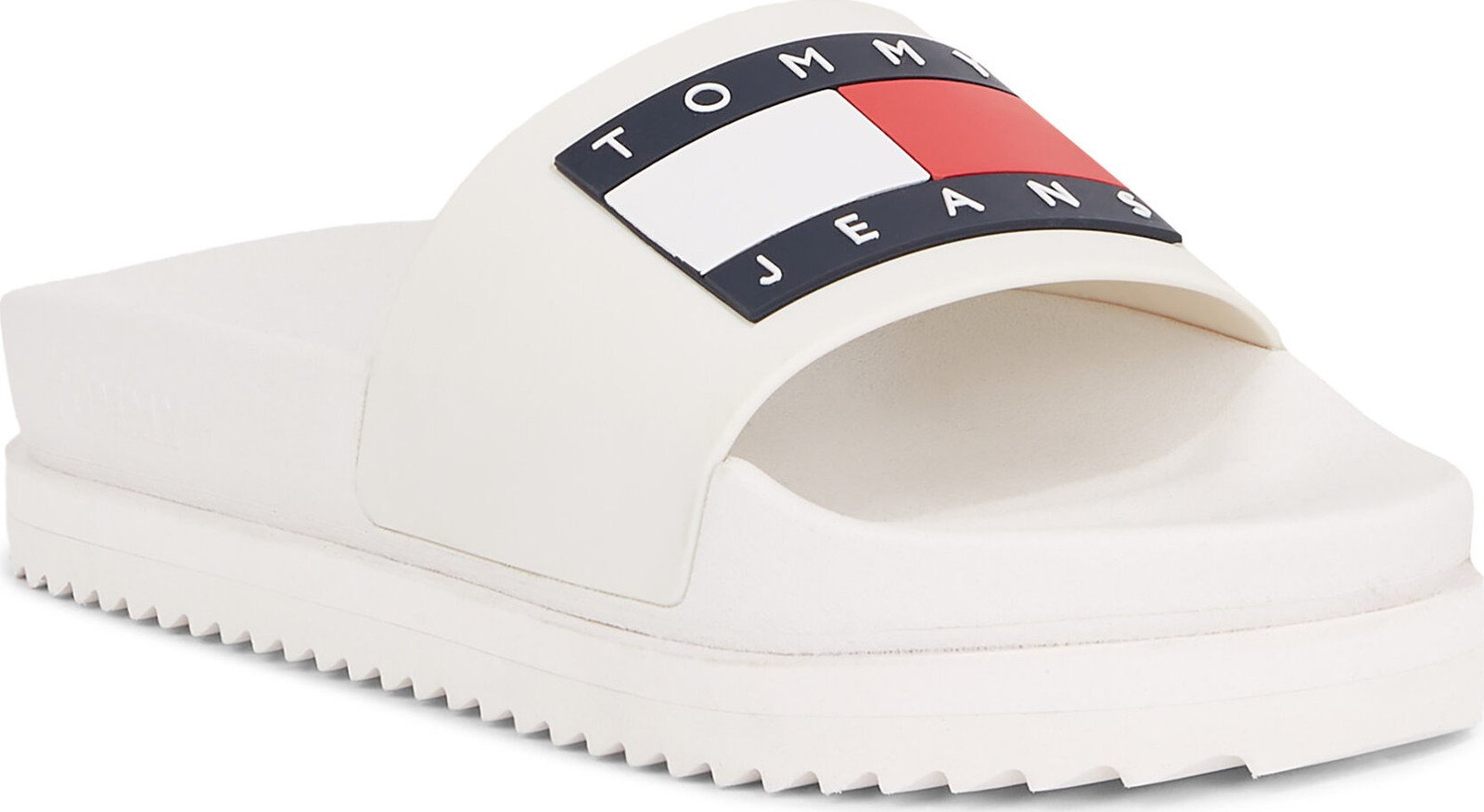 Nazouváky Tommy Jeans Tjw Elevated Flatform Slide EN0EN02451 Ecru YBL