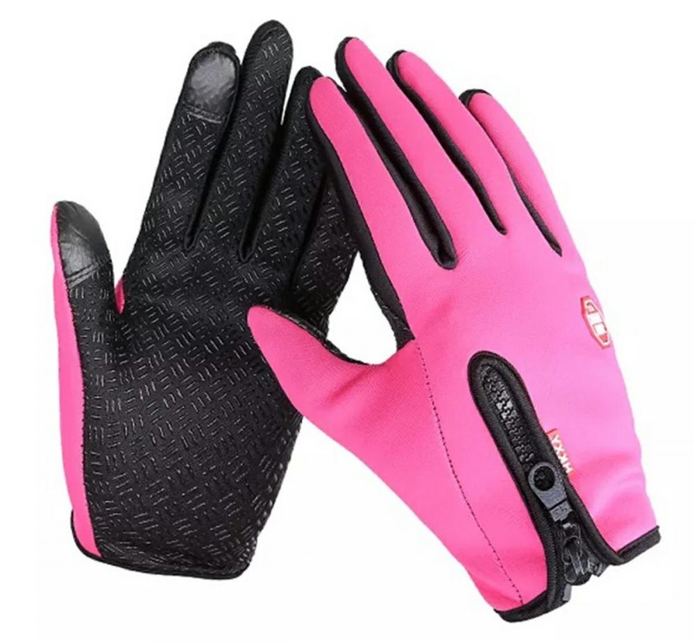 KAXL Dotykové sportovní rukavice, růžové, vel. M