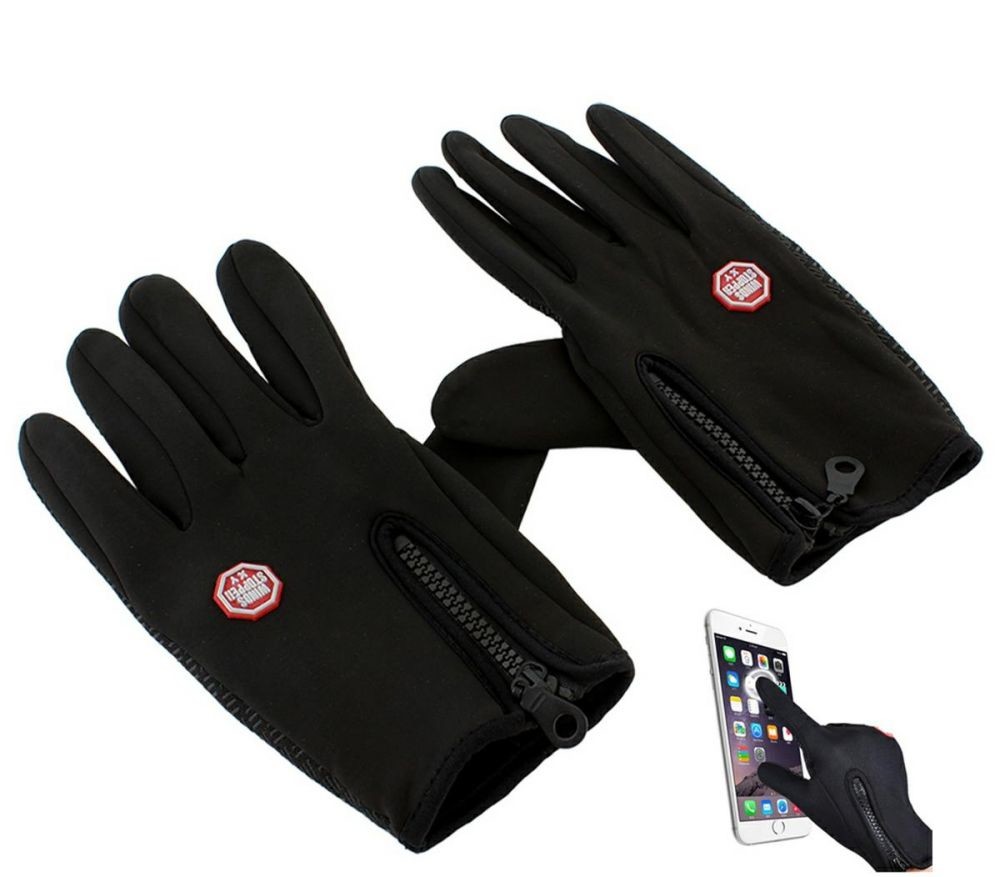 KAXL Dotykové sportovní rukavice, černé, vel. L